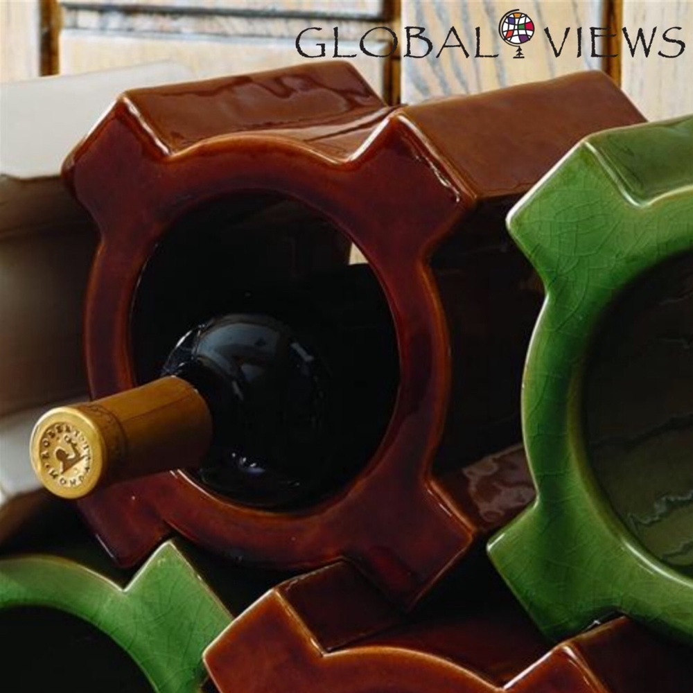 Global Views Tic Tac Toe Wine Bottle Holder